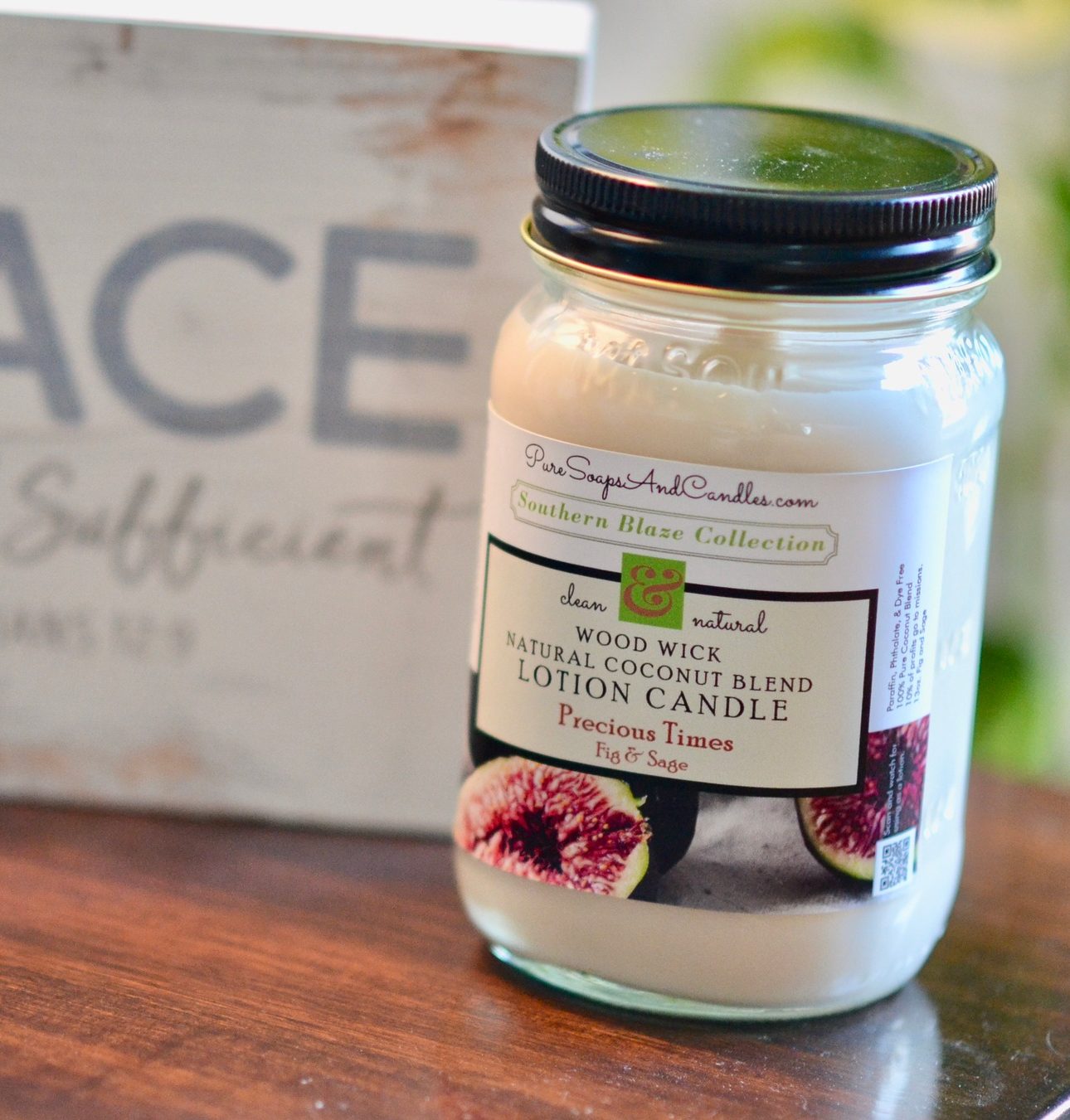Fig & Sage Wood Wick Lotion Candle