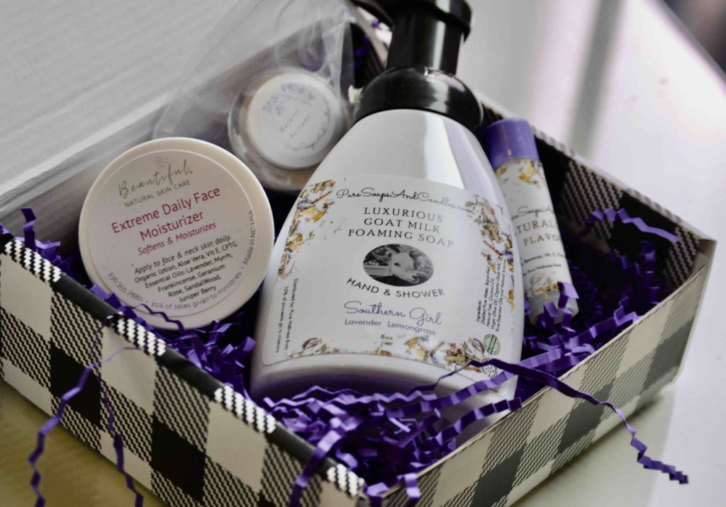 Pure WEllness natural body care products, foaming soaps, lavender body care products